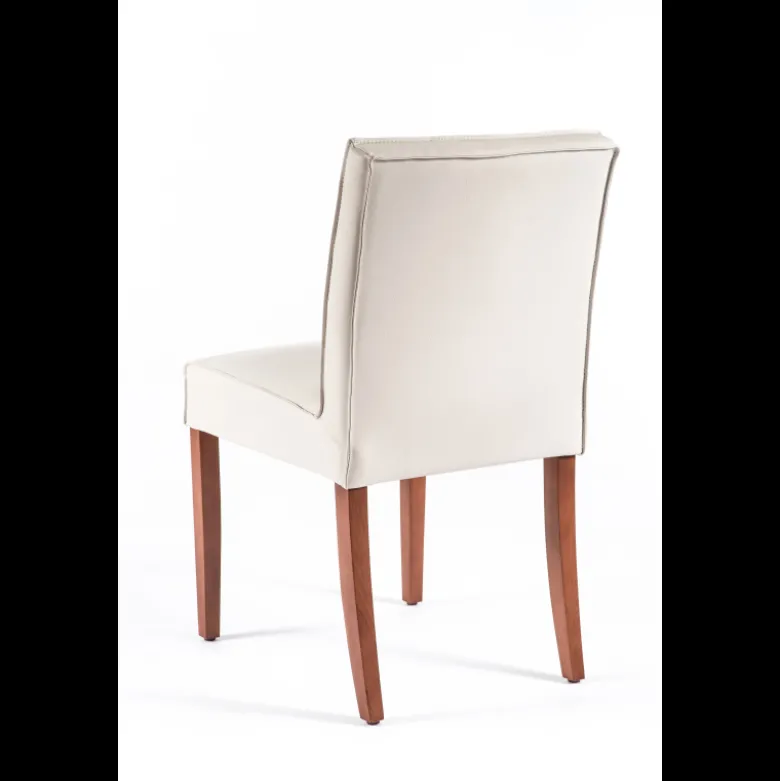 Carpe 2 Chaise matelassée en synthétique et bois