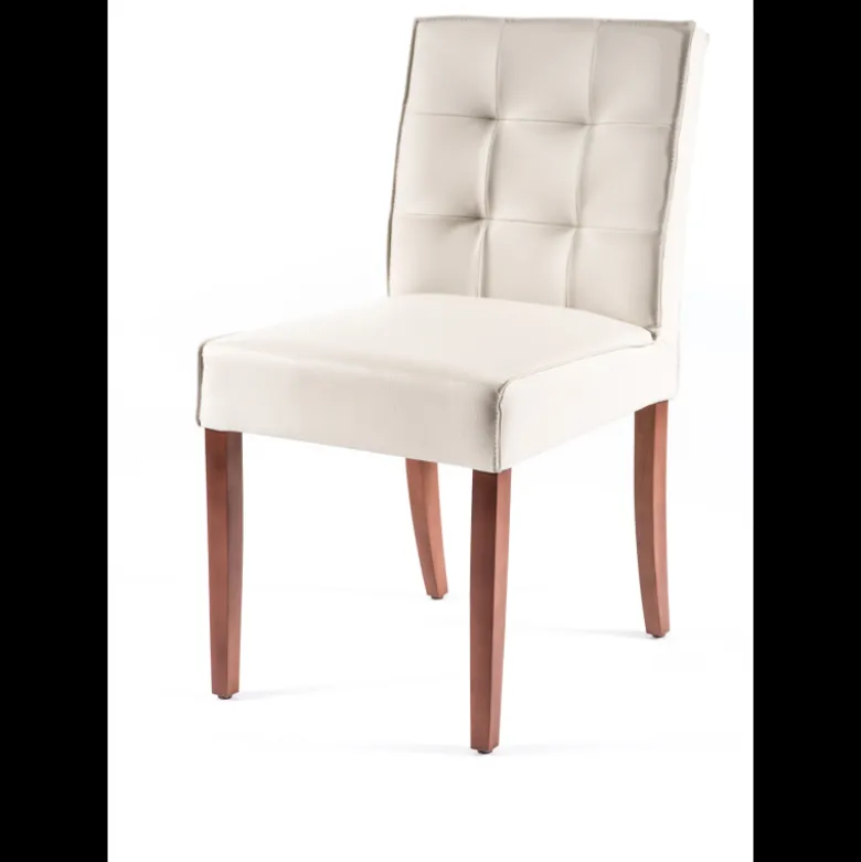 Carpe 2 Chaise matelassée en synthétique et bois