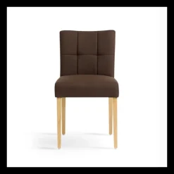 Carré Mobitec® Chaise rembourrée en bois et tissu