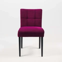 Carré Mobitec® Chaise rembourrée en bois et tissu