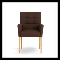 Carré Mobitec® Fauteuil de salon contemporain en bois et tissu