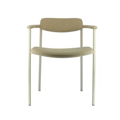 Cassis Fauteuil moderne en tissu avec accoudoirs et pieds en métal