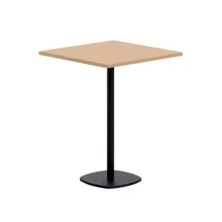 Circa Table snack de cuisine carrée en stratifié avec pied central