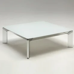 Class Table basse carrée italienne en verre trempé