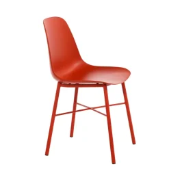Cloe Chaise moderne en polypropylène et métal