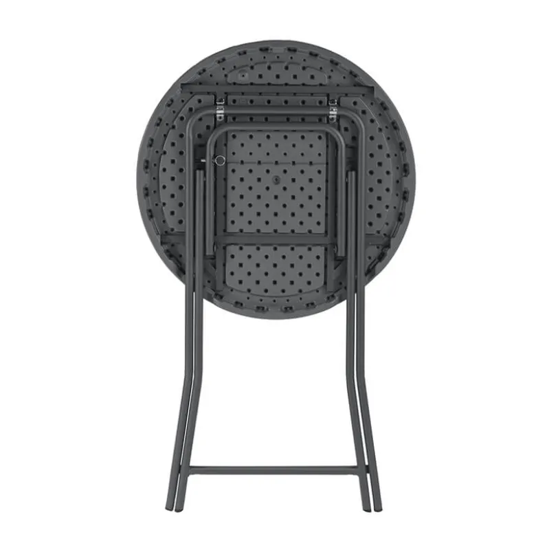 CocktailTable pliante mange debout hauteur 110 cm gris foncé