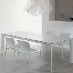 Cocoon Table italienne rectangulaire en céramique contemporaine