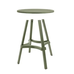 Combo Table de jardin ronde recyclée
