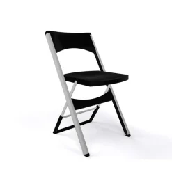 Compact Chaise pliante solide en technopolymère et métal aluminium