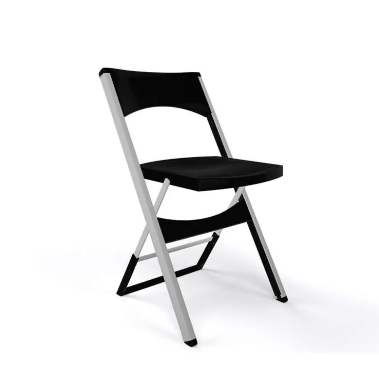 Compact Chaise pliante solide en technopolymère et métal aluminium