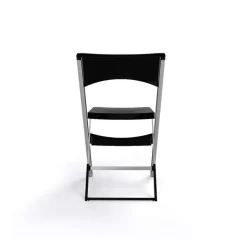 Compact Chaise pliante solide en technopolymère et métal aluminium