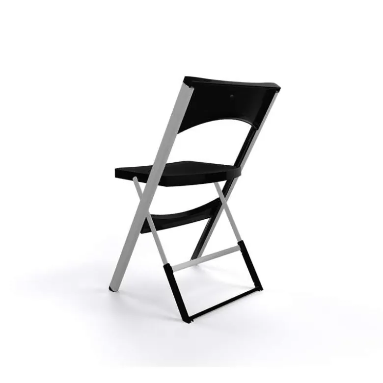 Compact Chaise pliante solide en technopolymère et métal aluminium