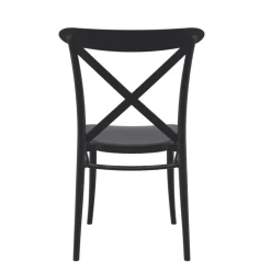 Cross Chaise de cuisine style bistrot empilable en polypropylène