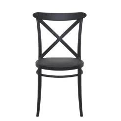 Cross Chaise de cuisine style bistrot empilable en polypropylène