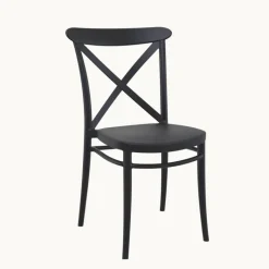 Cross Chaise de terrasse bistrot empilable en polypropylène