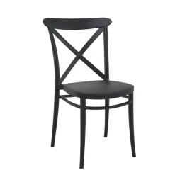 Cross Chaise de terrasse bistrot empilable en polypropylène