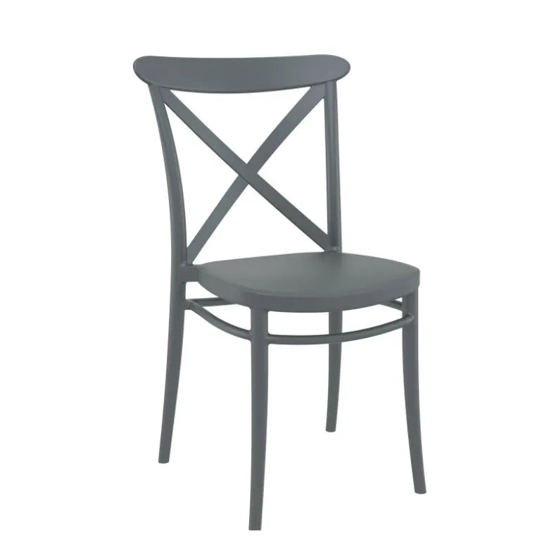 Cross Chaise de terrasse bistrot empilable en polypropylène