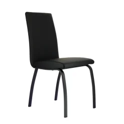 DarcyChaise de salle à manger rembourrée avec pieds en métal