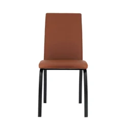 DarcyChaise de salle à manger rembourrée avec pieds en métal