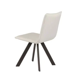 Denia Moblibérica® Chaise moderne en tissu et métal