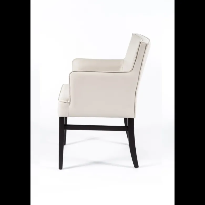 Diem 40 Fauteuil contemporain en synthétique et bois