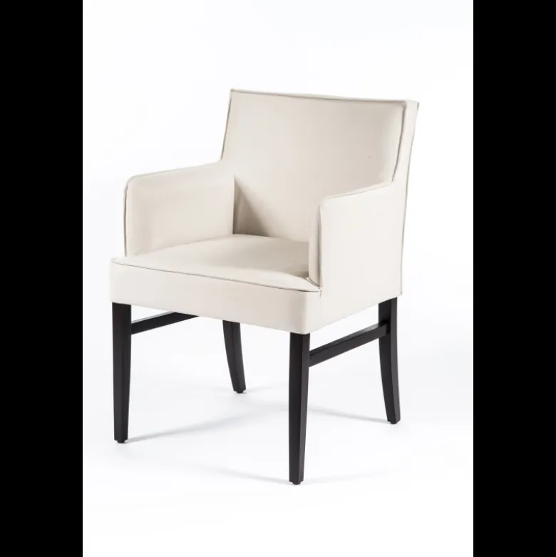 Diem 40 Fauteuil contemporain en synthétique et bois