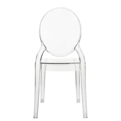 Elizabeth Chaise enfant transparente médaillon