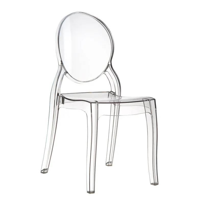 Elizabeth Chaise médaillon transparente en polycarbonate