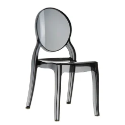 Elizabeth Chaise médaillon transparente en polycarbonate