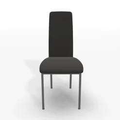 Elyn Chaise de séjour contemporaine tissu et pieds métal