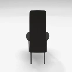 Elyn Chaise de séjour contemporaine tissu et pieds métal
