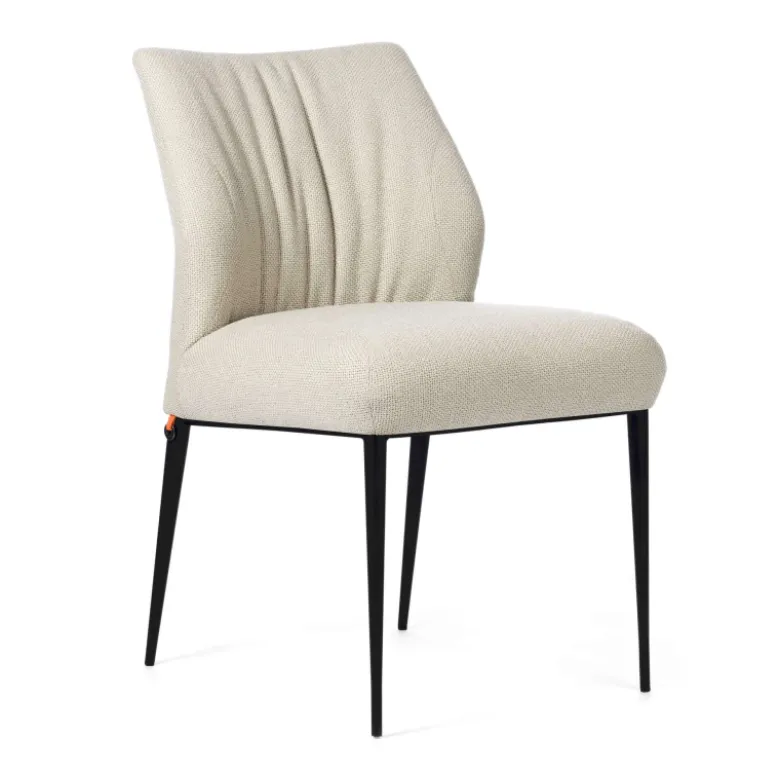 Enora Chaise Mobitec® moderne en tissu et pieds en métal