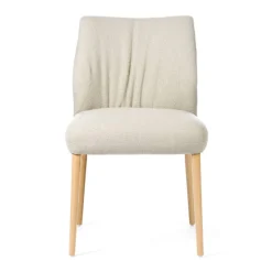 Enora Mobitec® Chaise cocooning en tissu et pieds en bois