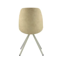 Fiona 2 Chaise moderne en tissu et pieds métal