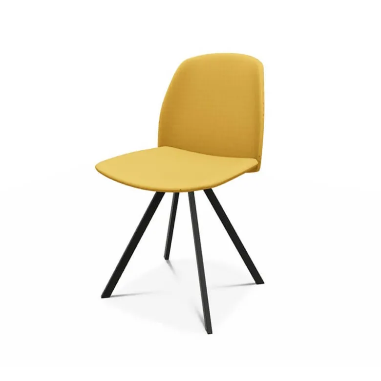 Fiona Chaise moderne en tissu de fabrication belge