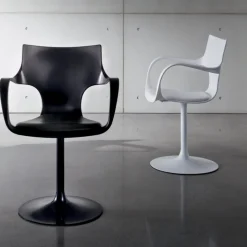 Flûte Sovet® Chaise design pivotante avec accoudoirs