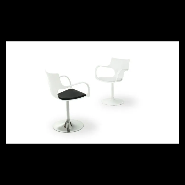 Flûte Sovet® Chaise design pivotante avec accoudoirs