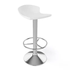 Free Tabouret bar pivotant italien en technopolymère et métal chromé
