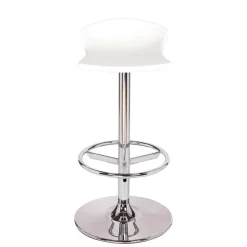 Free Tabouret bar pivotant italien en technopolymère et métal chromé