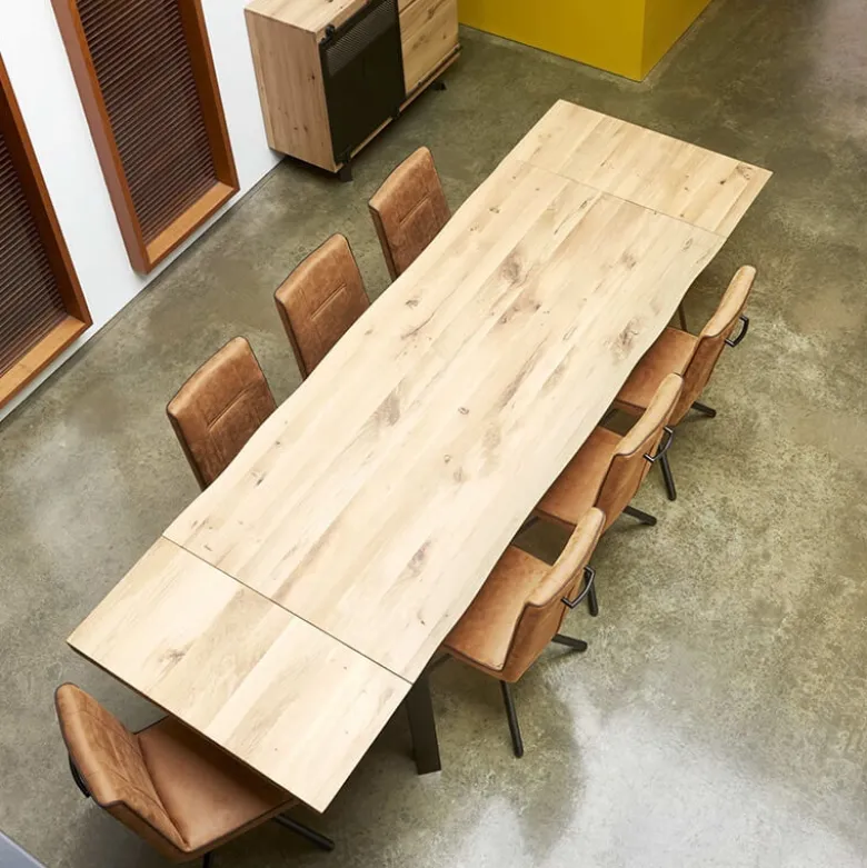 Fusion Table design industriel extensible pieds en X
