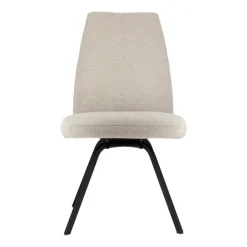 Gabin Chaise confortable en tissu avec dossier inclinable et pieds en métal