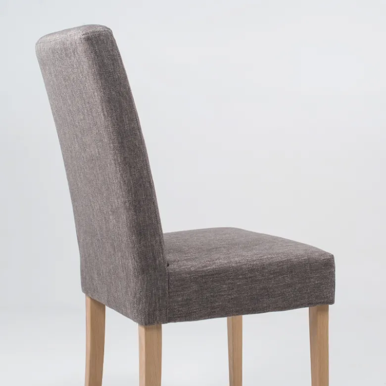 Gaby Mobitec® Chaise de salle à manger en tissu et bois massif