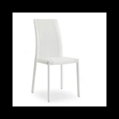 Giada Chaise de salle à manger en croûte de cuir