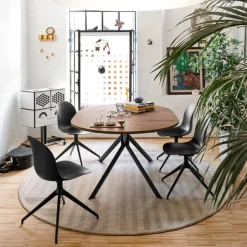 Giove Connubia® Table ovale extensible en mélaminé