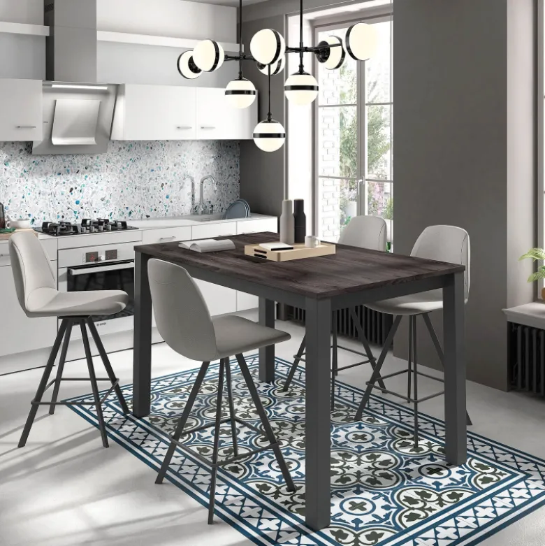Girona Tabouret snack pivotant moderne en simili