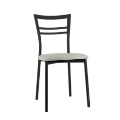 Go 1419 Chaise de cuisine rembourrée en synthétique et métal