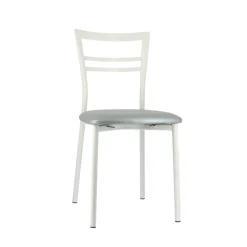 Go 1419 Chaise de cuisine rembourrée en synthétique et métal