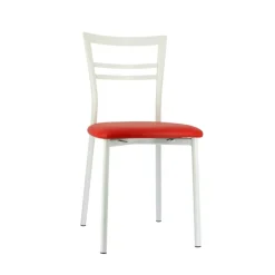 Go 1419 Chaise de cuisine rembourrée en synthétique et métal