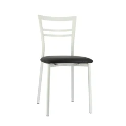 Go 1419 Chaise de cuisine rembourrée en synthétique et métal
