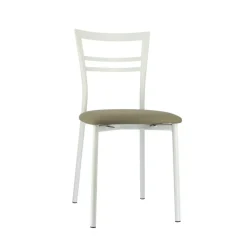 Go 1419 Chaise de cuisine rembourrée en synthétique et métal